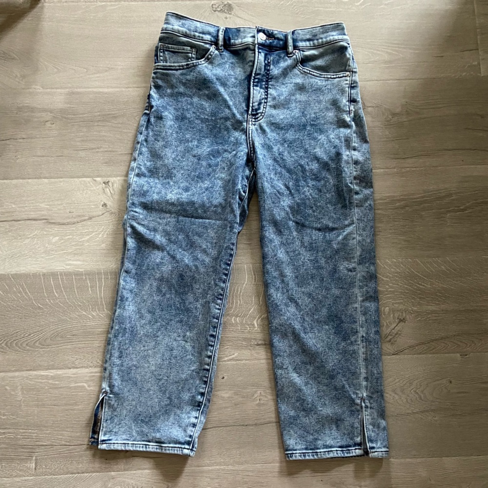 Express straight cropped jeans